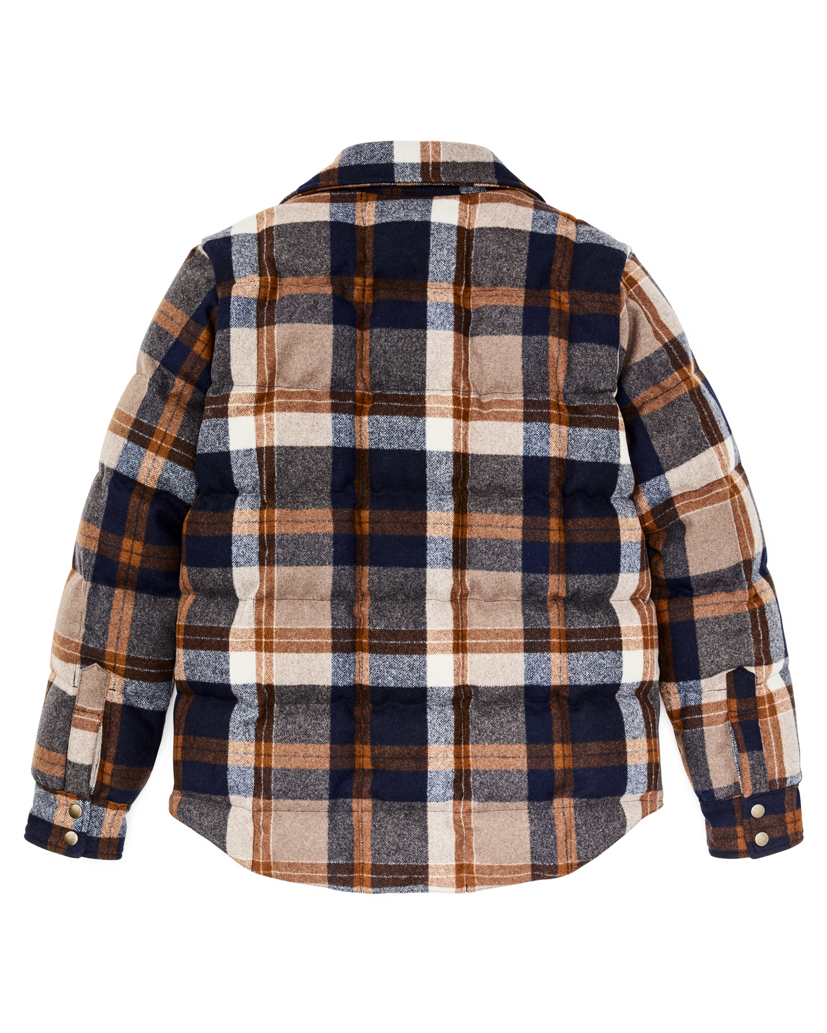 Works Jacket - Navy Bronze Plaid