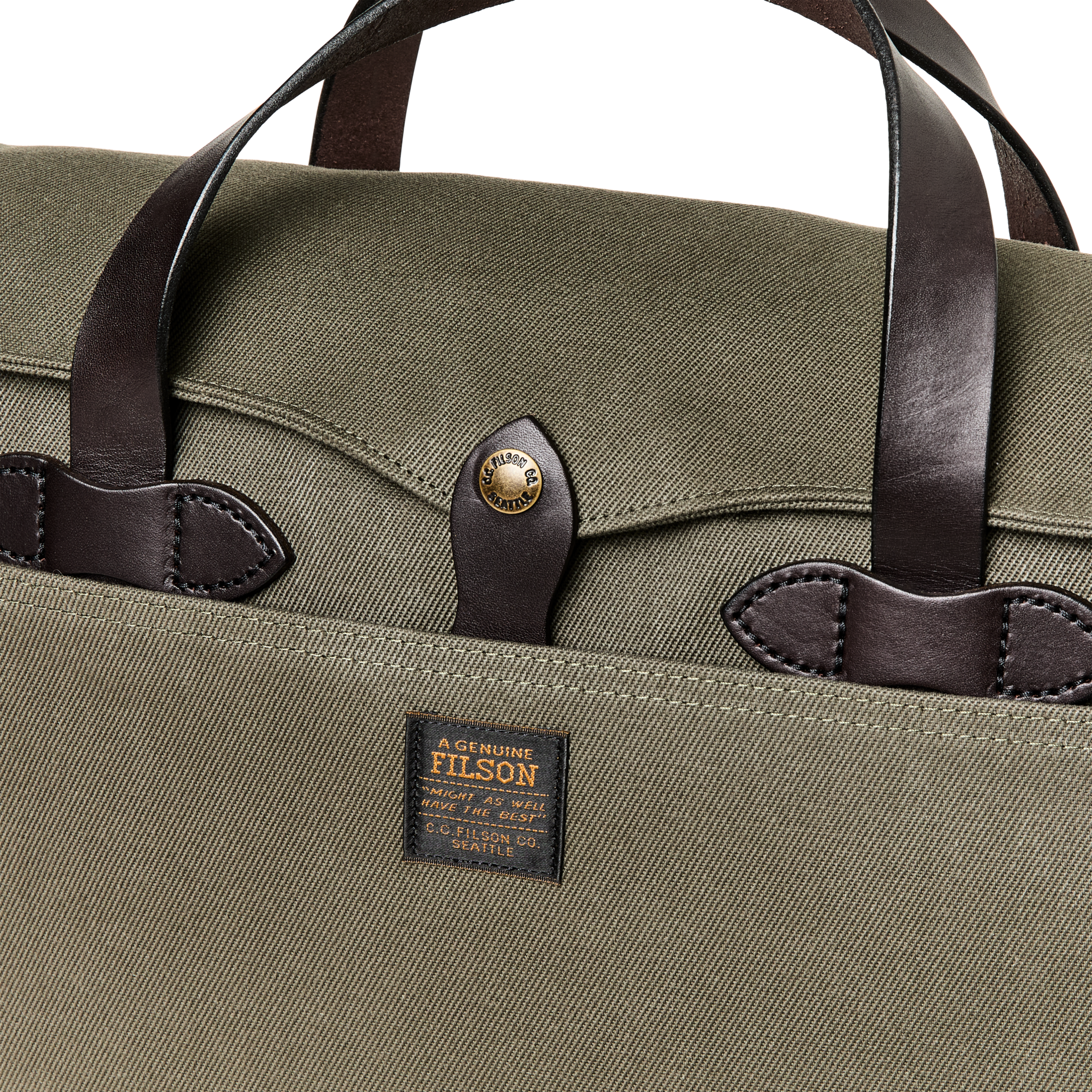 Rugged Twill Original Briefcase - Otter Green