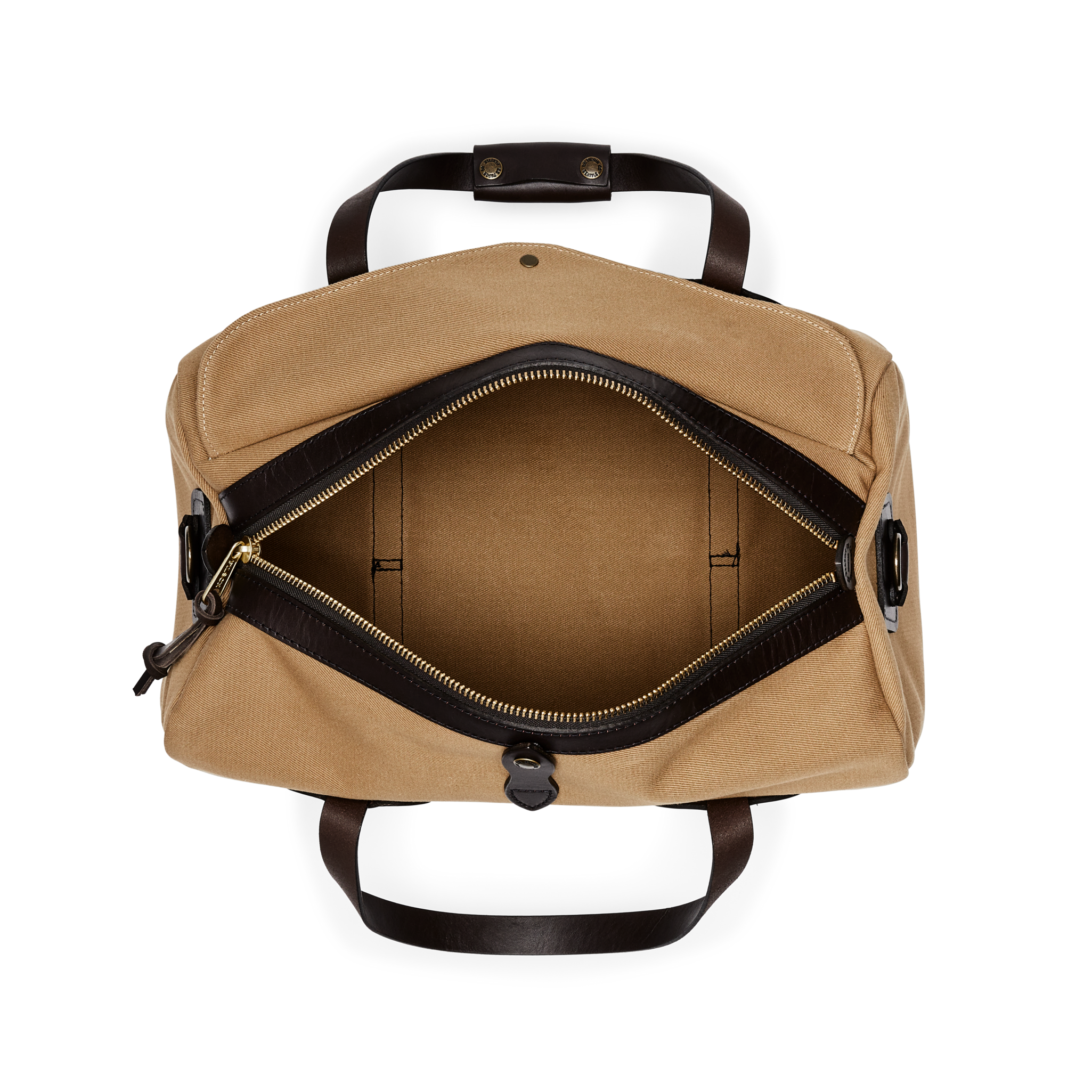Small Rugged Twill Duffle Bag - Tan