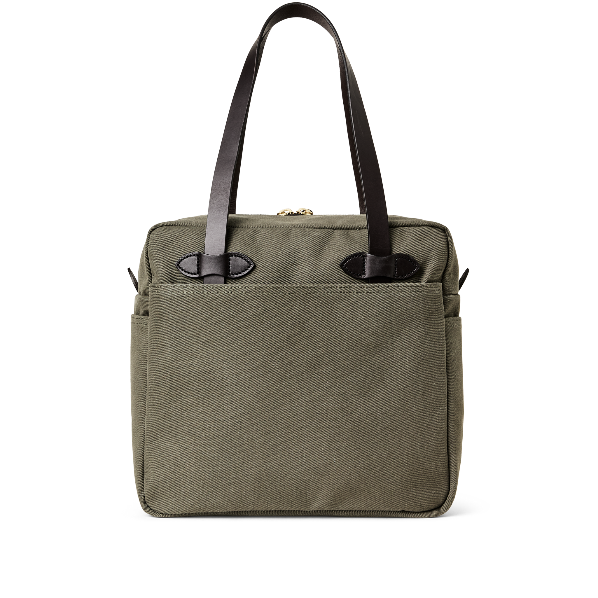 Rugged Twill Zipper Tote Bag - Otter Green