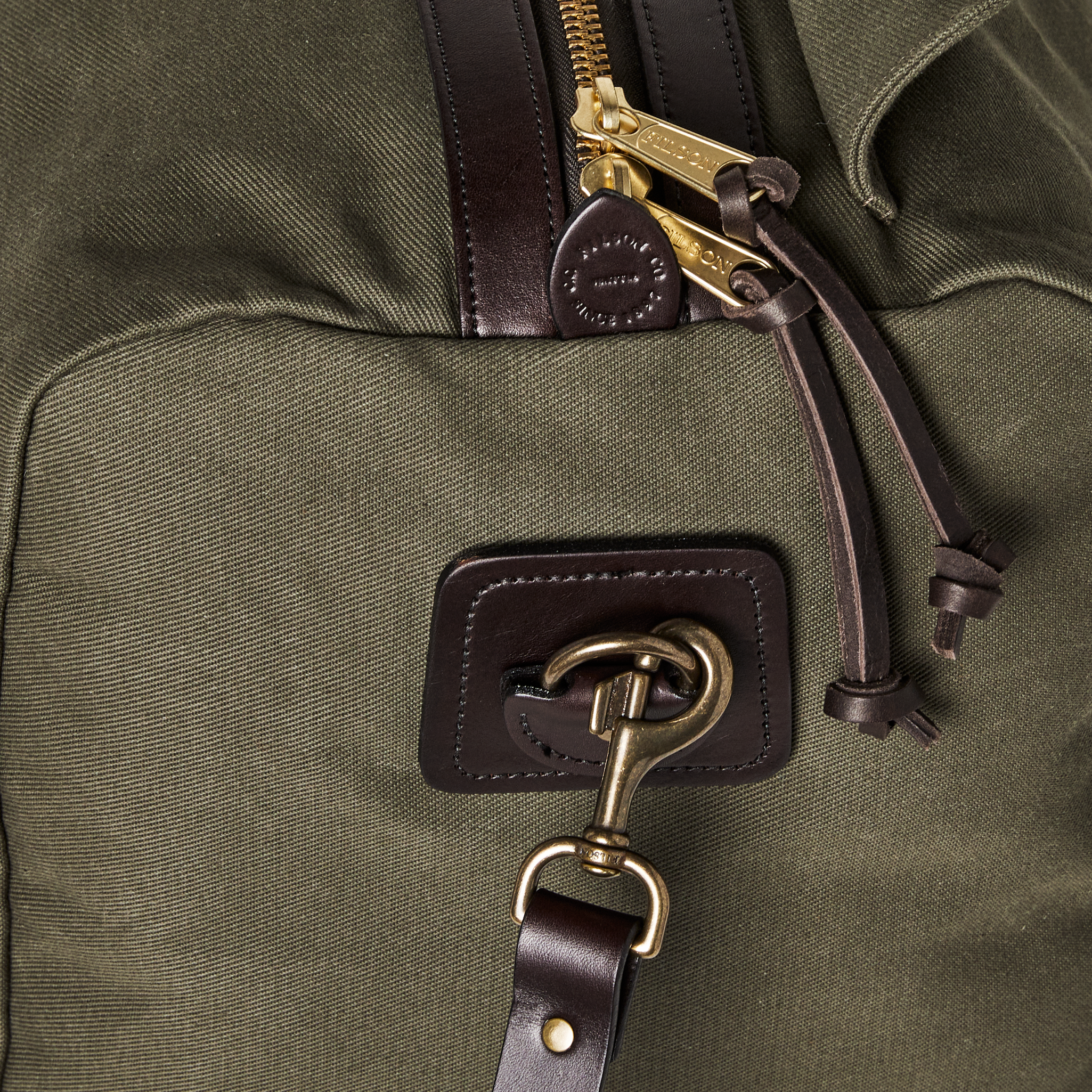 Medium Rugged Twill Duffle Bag - Otter Green