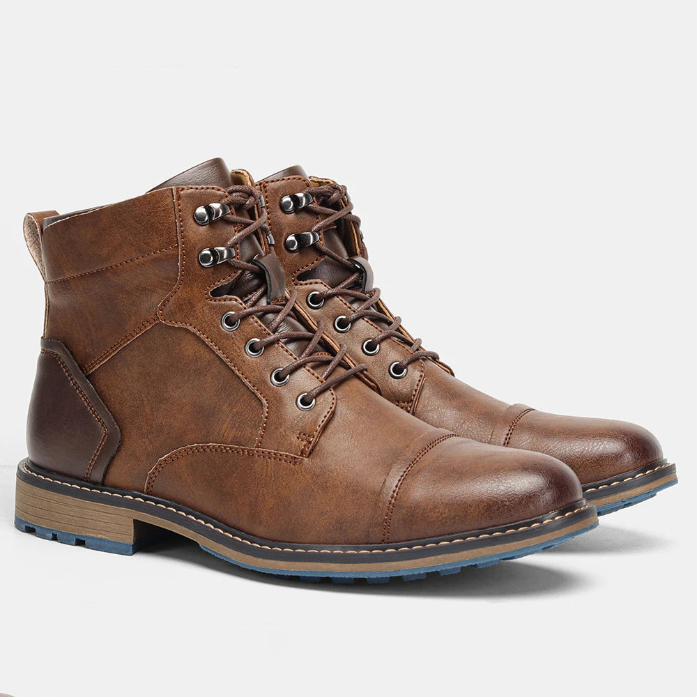 Leather Boots Comfortable Brand Fashion 2026 Ankle Boots