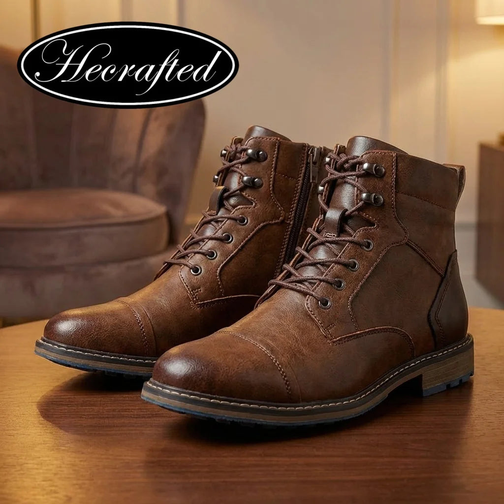 Leather Boots Comfortable Brand Fashion 2026 Ankle Boots