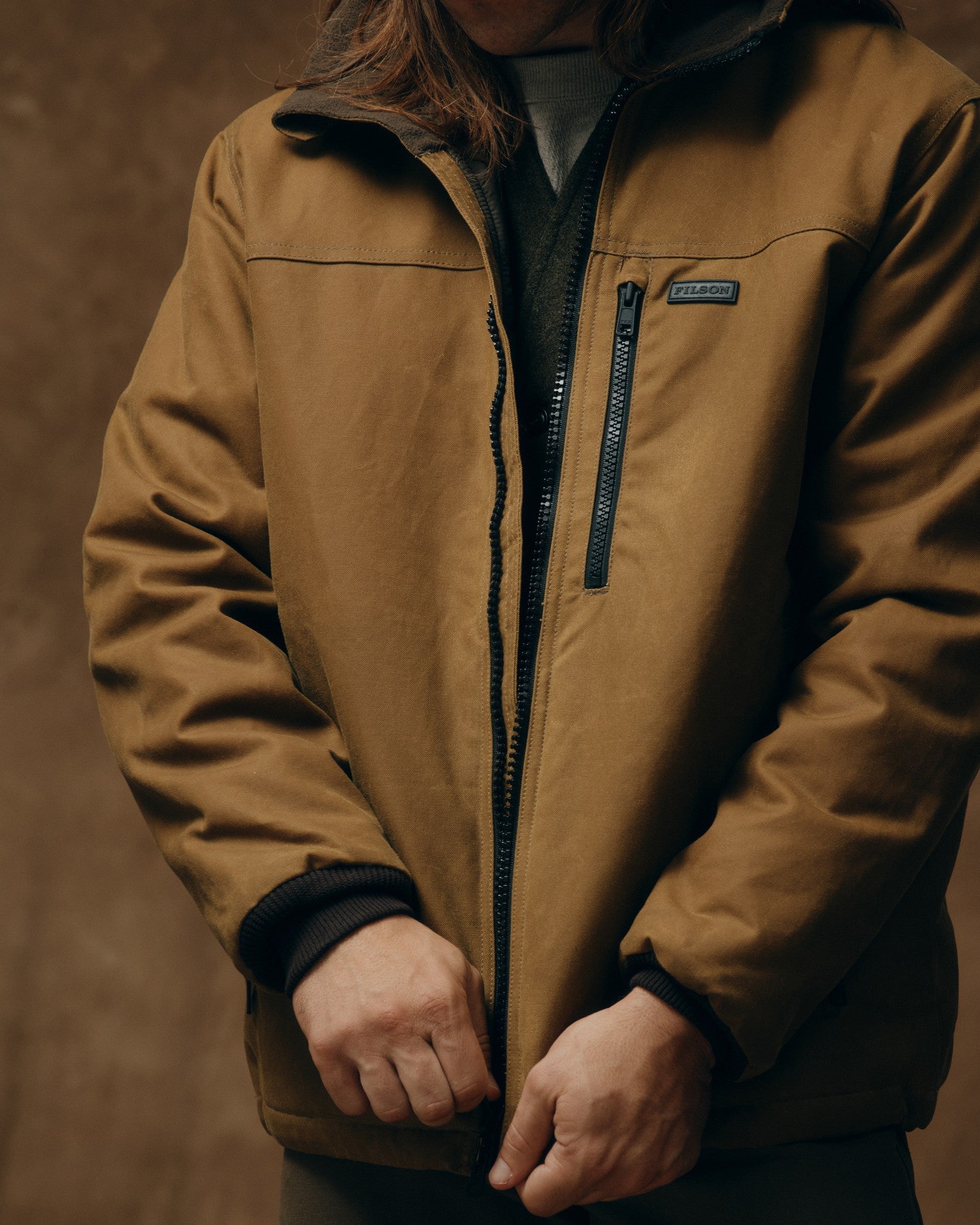 Tin Cloth Primaloft Jacket - Dark Tan 2