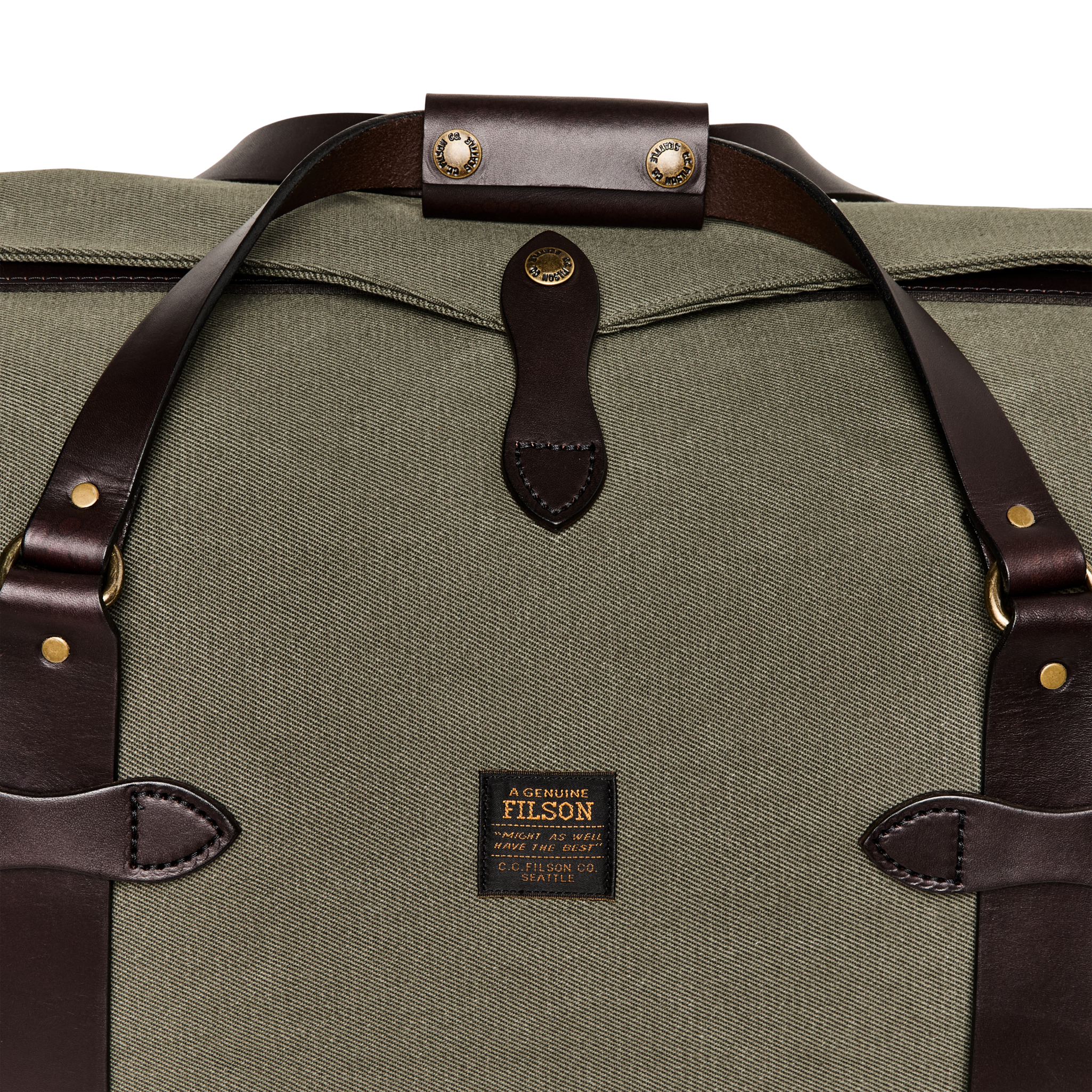 Medium Rugged Twill Duffle Bag - Otter Green