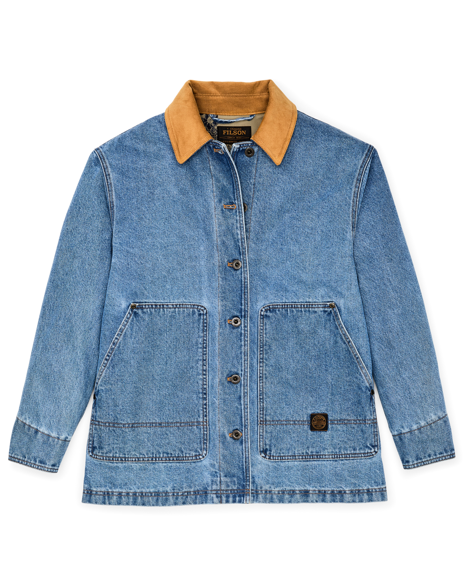 Women's 11-oz. Denim Barn Coat - Light Indigo