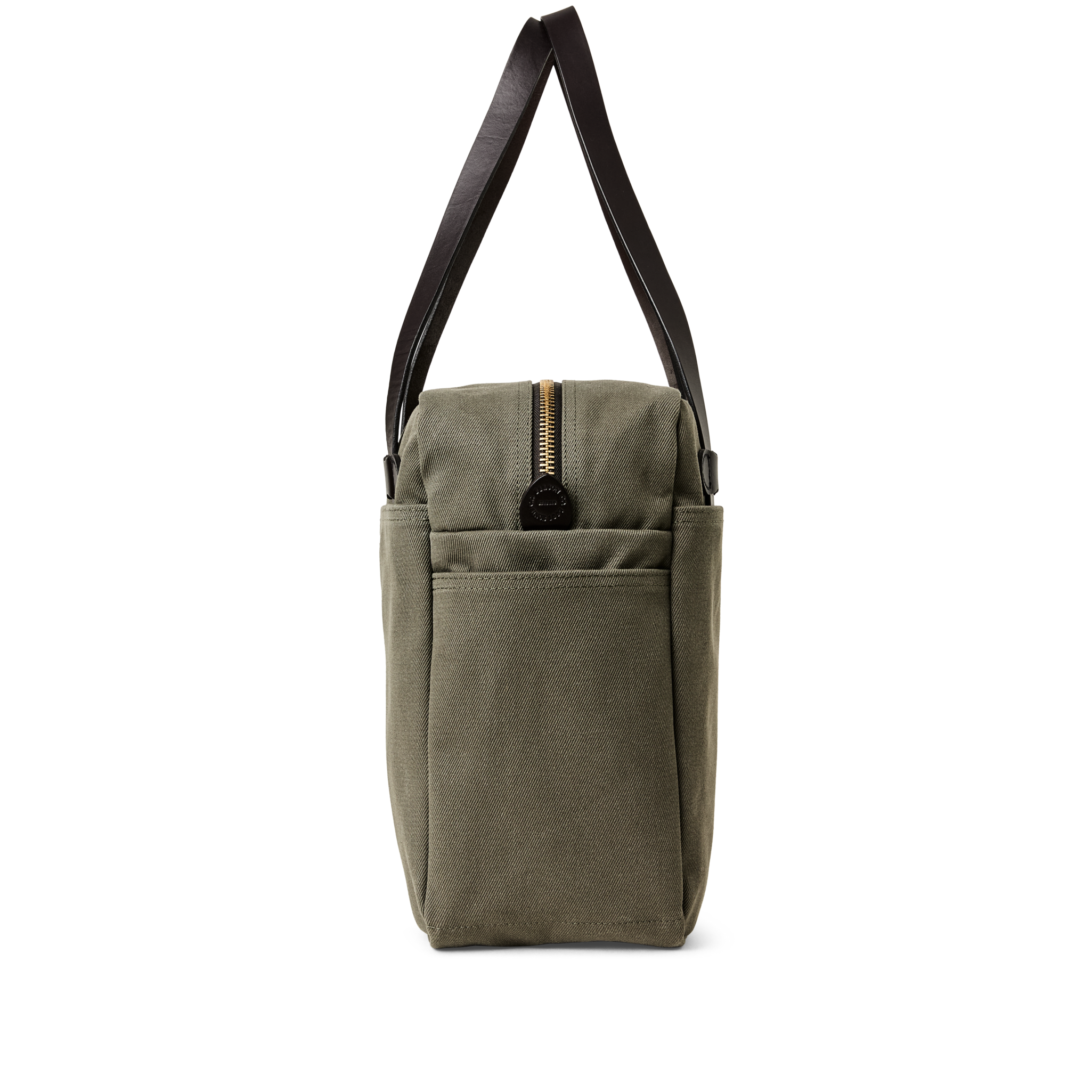 Rugged Twill Zipper Tote Bag - Otter Green