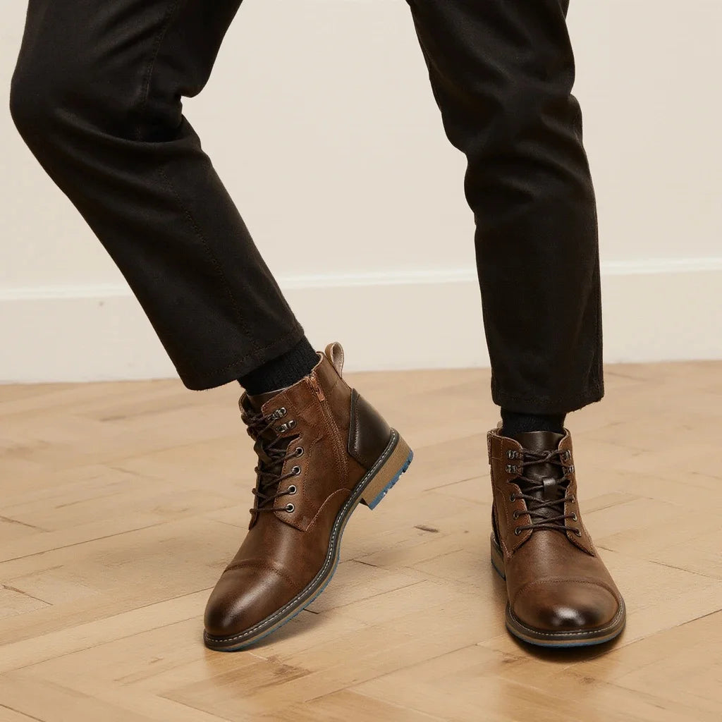 Leather Boots Comfortable Brand Fashion 2026 Ankle Boots