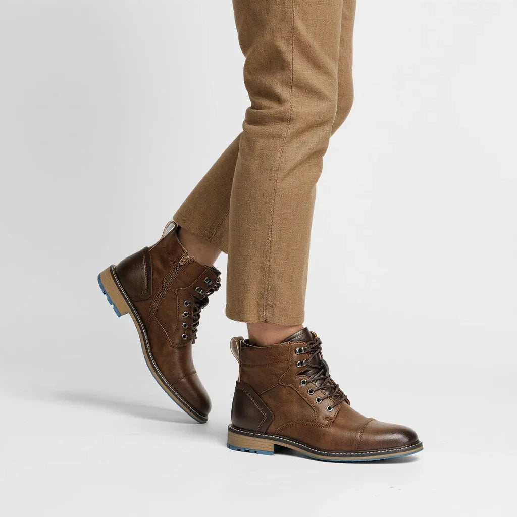 Leather Boots Comfortable Brand Fashion 2026 Ankle Boots