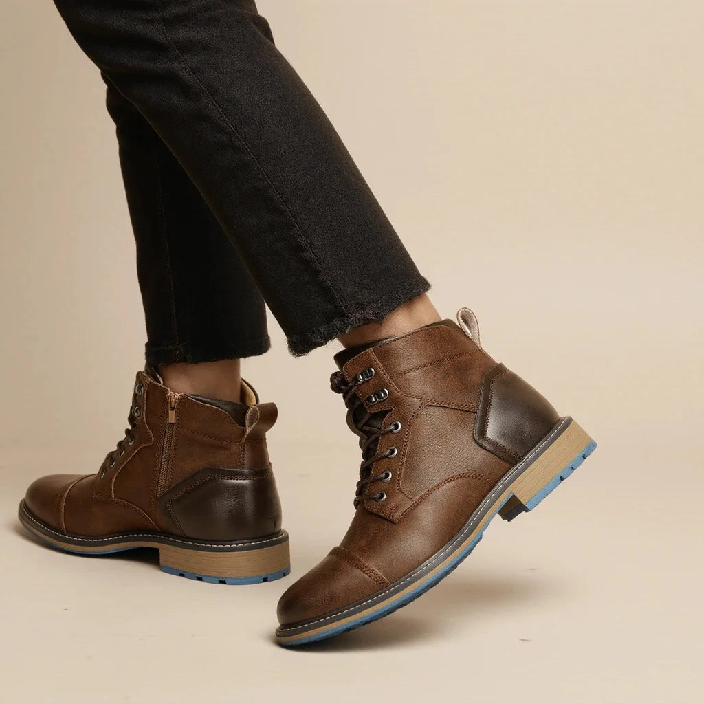 Leather Boots Comfortable Brand Fashion 2026 Ankle Boots