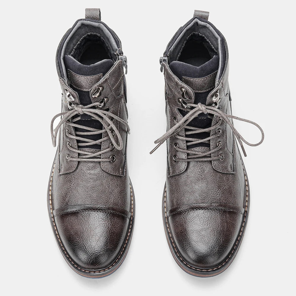 Leather Boots Comfortable Brand Fashion 2026 Ankle Boots