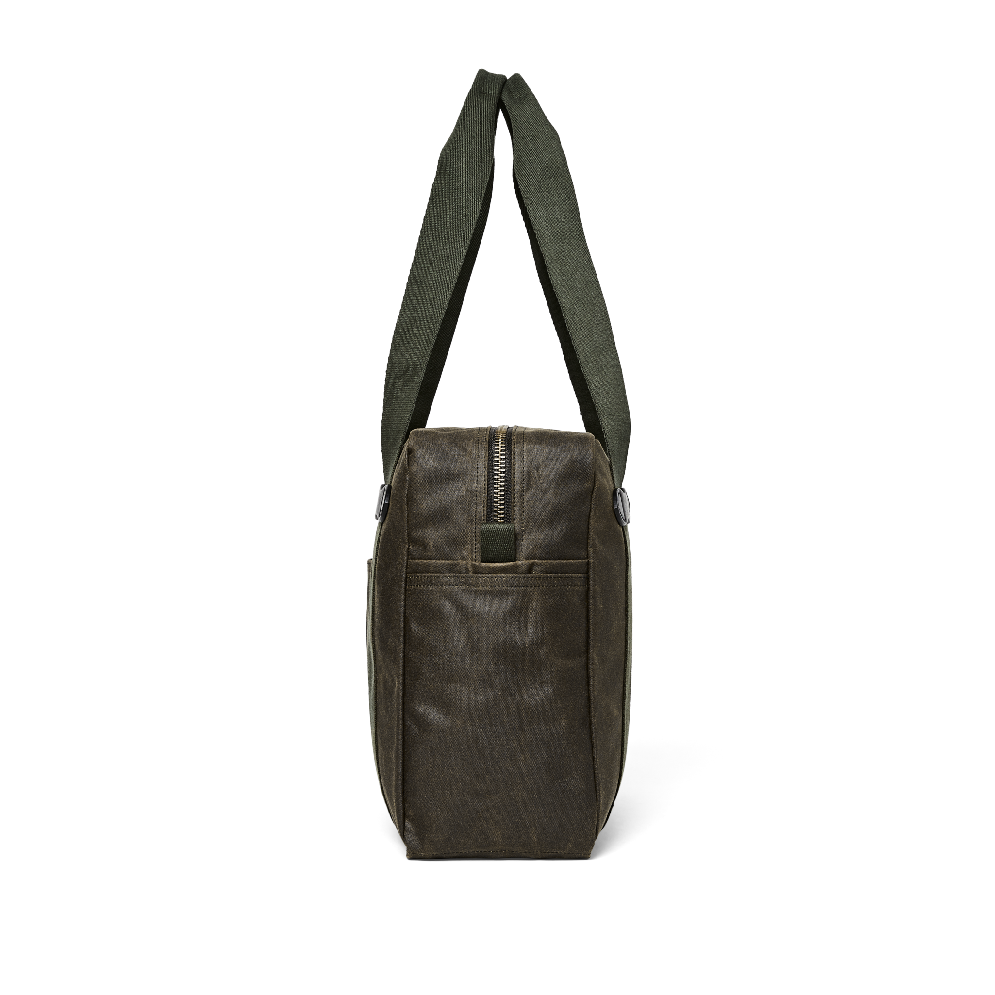 Tin Cloth Zipper Tote Bag - Otter Green